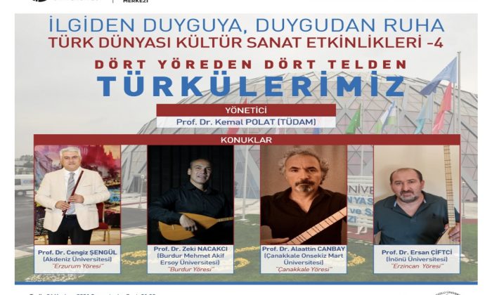 Dört Yöreden Dört Telden Türkülerimiz Büyük İlgi Gördü