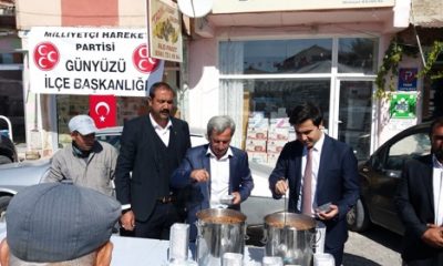 Günyüzü’nde Vatandaşa Aşure İkramı