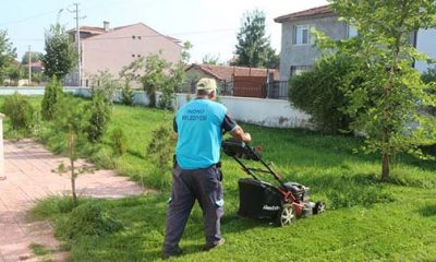 İnönü Belediyesi Okul Bahçelerinde Temizlik Seferberliğine Başladı
