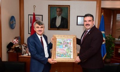 DPÜ Rektörü Prof. Dr. Uysal, Rektör Çomaklı’yı Ziyaret Etti