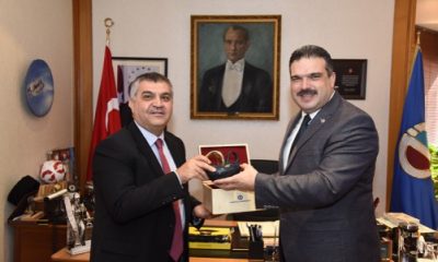 Dışişleri Bakan Yardımcısı Faruk Kaymakçı, Rektör Çomaklı’yı Ziyaret Etti