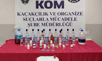 Litrelerce Kaçak Alkol Üreten Şüpheli Yakalandı
