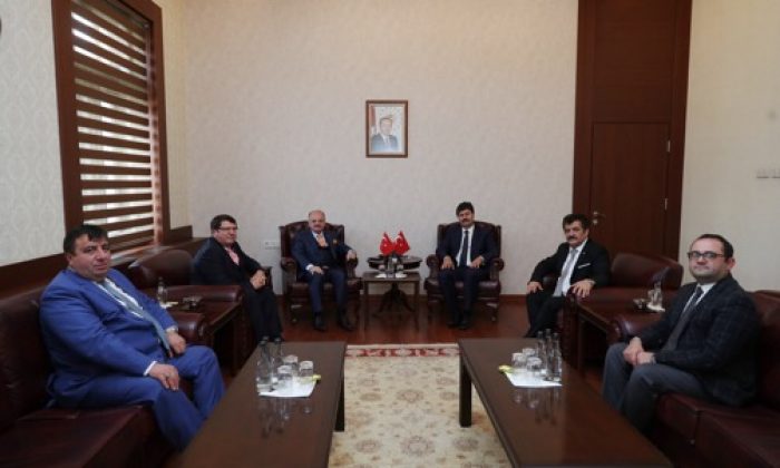 Vali Çakacak, Esnaf, Sanatkârlar ve Kooperatifçilik Genel Müdürü Erkan’ı Kabul Etti