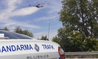 Eskişehir’de Helikopter ile Trafik Denetimi