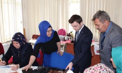 Kaymakam Erdoğan, İlçe Halk Eğitim Merkezi Müdürlüğünde Kursları Ziyaret Etti