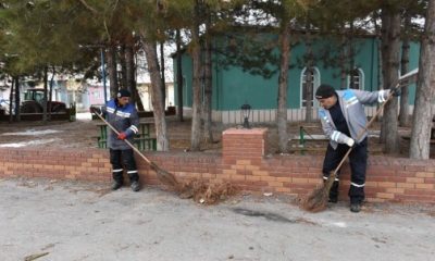 İnönü’de Çevre Temizlik Çalışmaları Sürüyor