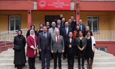 Vali Çakacak, Aile, Çalışma Sosyal Politikalar İl Müdürlüğü’nü Ziyaret Etti