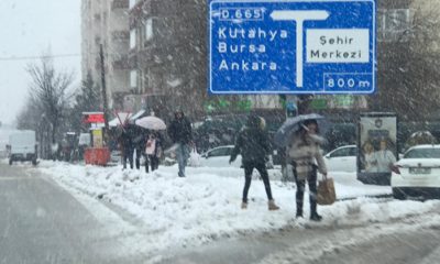 Eskişehir’de Kar Yağışı Devam Ediyor