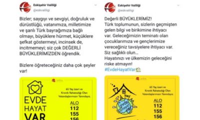 Eskişehir Valiliği Hesabından Anlamlı Tweetler