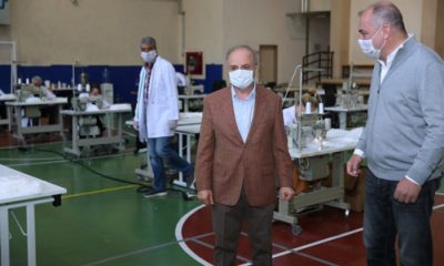 Vali Çakacak Maske Üretimi Hakkında Bilgi Aldı