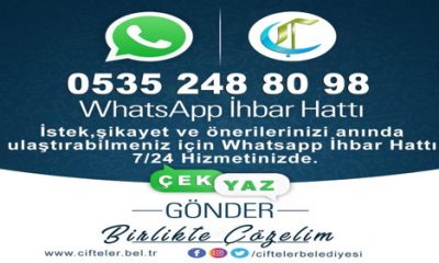 Çifteler Belediyesi Artık Çevrimiçi