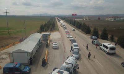 Jandarmanın Virüs Denetimi Havadan Görüntülendi