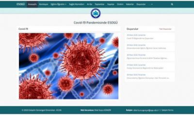 ESOGÜ Covid-19 Sürecindeki Faaliyetlerini Duyurmak İçin Bir İnternet Sayfası Oluşturdu