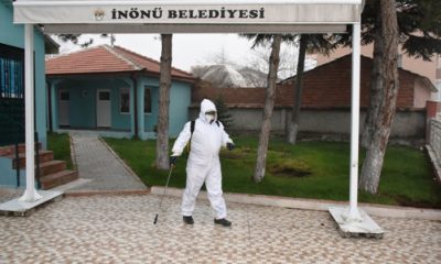 İnönü’de Dezenfekte ve İlaçlama Çalışmaları Aralıksız Devam Ediyor