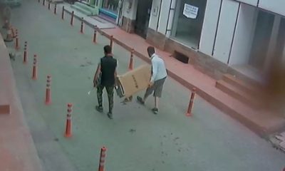 Kombi Hırsızları Güvenlik Kameralarına Yakalandı