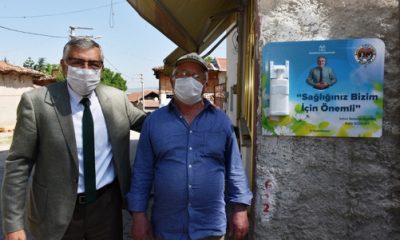 İnönü Belediyesi Esnafa Dezenfektan Dağıttı