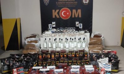 Eskişehir’de Çok Miktarda Etil Alkol ve Kaçak Tütün Ele Geçirildi