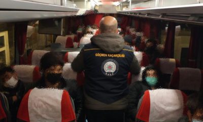 Bir Otobüs Kaçak Göçmen Yolcu Yakalandı