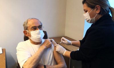 Büyükerşen 85 Yaş Grubu ile Aşı Oldu