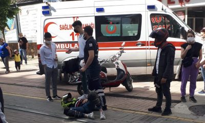 Tramvay Yolunda Kurye Kazası