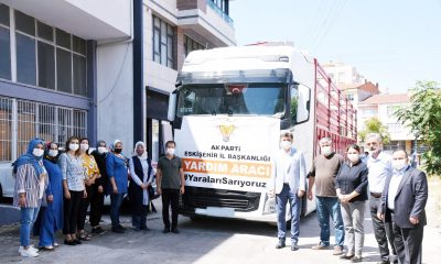 AK Parti Eskişehir’den Antalya’ya Yardım Tırı