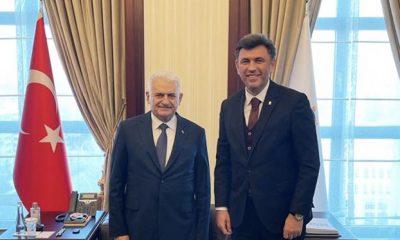 AK Parti İl Başkanı Zihni Çalışkan Binali Yıldırım ile Bir Araya Geldi