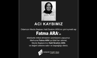 ETO MECLİS BAŞKANININ EŞİ VEFAT ETTİ