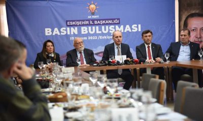 NUMAN KURTULMUŞ ESKİŞEHİR DE MEDYA İLE BULUŞTU