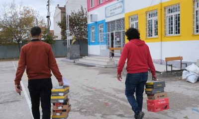 ETO’DAN 700 ÖĞRENCİYE KIŞLIK AYAKKABI YARDIMI