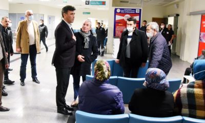 ZİHNİ ÇALIŞKAN SAĞLIK VE EMNİYET PERSONELİNİ ZİYARET ETTİ