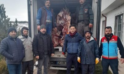 SEYİTGAZİ’Lİ ÇİFTÇİLER DEPREM BÖLGESİNE 4 TON ET YOLLADILAR