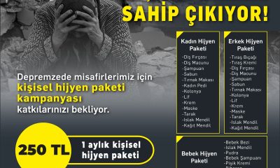 ETO’DAN DEPREMZEDELER İÇİN HİJYEN PAKETİ