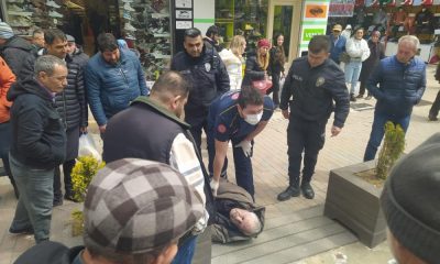 ANİDEN YERE YIĞILAN VATANDAŞ YÜREKLERİ AĞIZA GETİRDİ