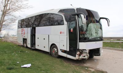 Batıkent’te Yoldan çıkan yolcu otobüsündeki 17 kişi yaralandı