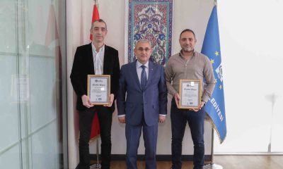 Kütahya’da Sökmen ve Muslu’ya teşekkür belgesi