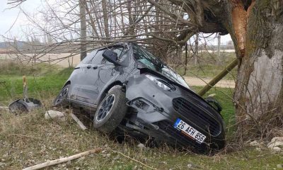 Bu kazadan yara almadan kurtuldu