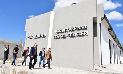 İnönü Kümbet Akpınar Mahallesindeki sosyal tesis projesinde hızla sona yaklaşılıyor