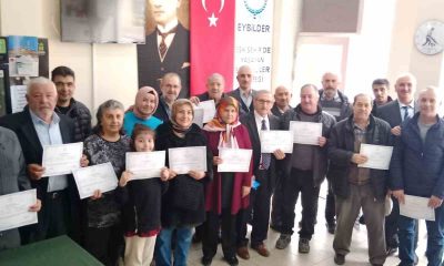 ‘Mantar Yetiştiriciliği’ kursuna katılan 40 kursiyer törenle sertifikalarını aldılar