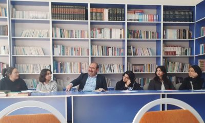 Kütahya Necip Fazıl Kısakürek Anadolu Lisesinde kitap söyleşisi