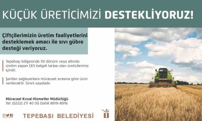 Tepebaşı’ndan küçük üreticiye sıvı gübre desteği