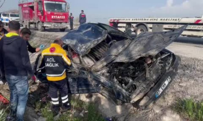 Orta Refuje çıkan Araçta 1kisi öldü 3 kişi Yaralandı