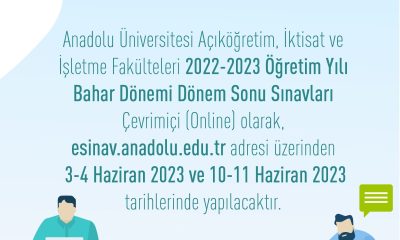 AÖF Bahar Dönem Sonu Sınavlarının tarihleri açıklandı