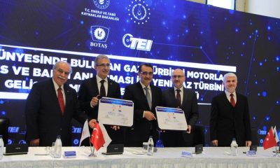 TEI ile BOTAŞ arasında ‘Gaz Türbinli Motorların Servis ve Bakım Anlaşması ile Yeni Gaz Türbini Geliştirilmesi ve Temini Protokolü’ imzalandı