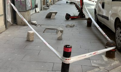 Binadan düşen beton parçaları vatandaşı tedirgin ediyor