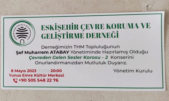 ESÇEVDER KOROSU THM KONSERİ VERİYOR !