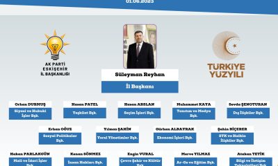 AK Parti Eskişehir’de Yeni Görevlendirilmeler….
