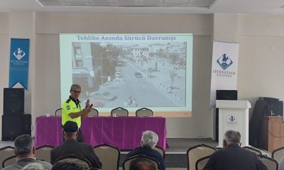 Çiftçilere trafik eğitimi verildi