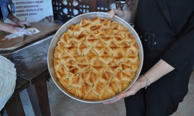 Bayramın yaklaşmasıyla Sivrihisar’ın özel muska baklavasına talepler arttı