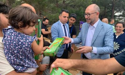 Rektör Erdal, Hatay’da depremzede miniklerle bir araya geldi