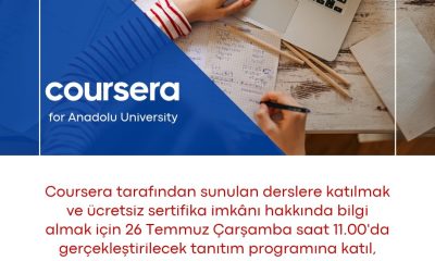 Anadolu Üniversiteliler bir çok sertifikaya ücretsiz erişecek